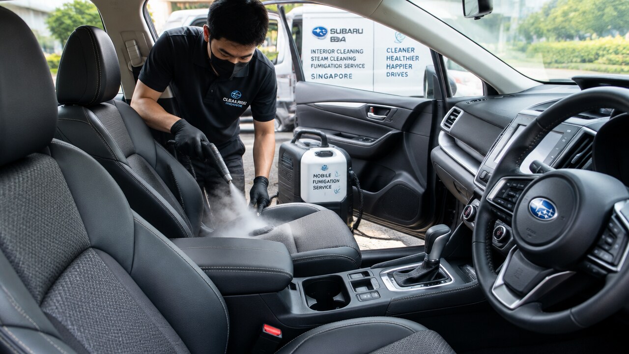 Subaru Interior Cleaning and Fumigation Singapore