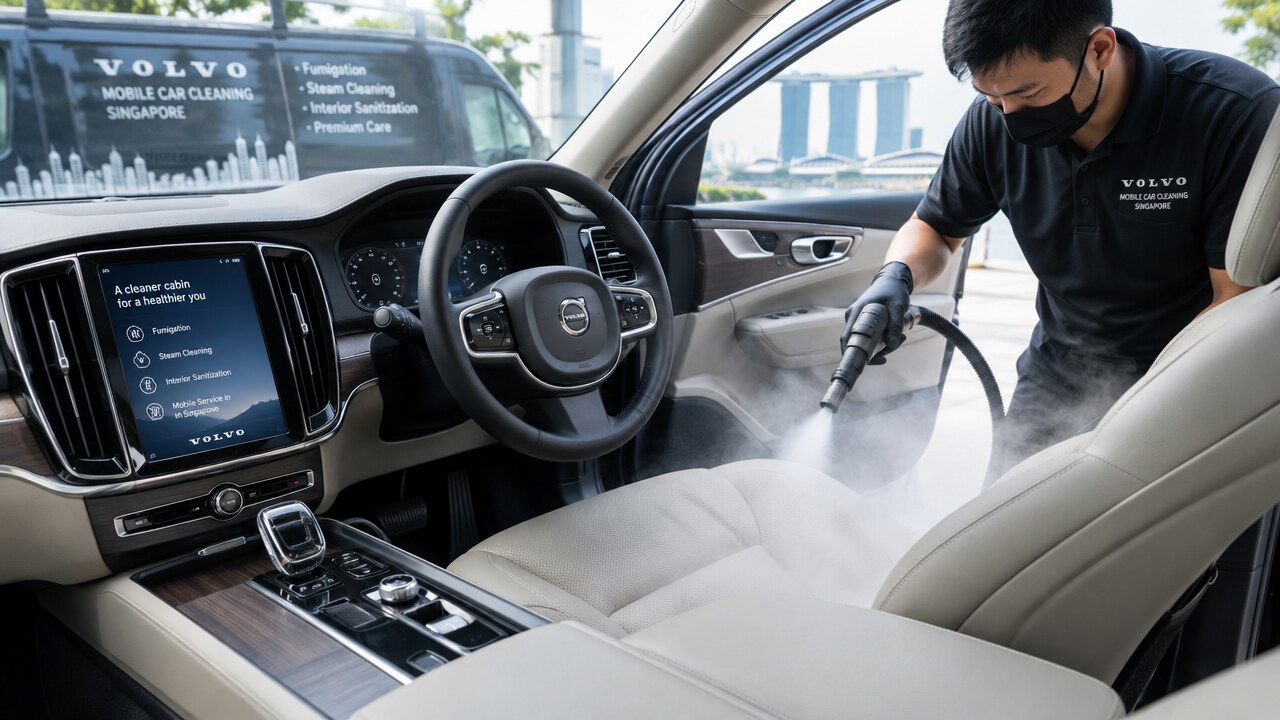 Volvo Interior Fumigation and Steam Cleaning Singapore