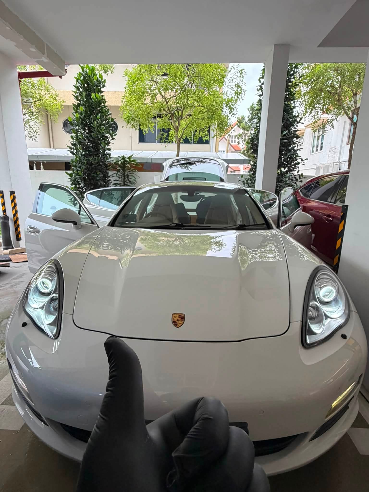 Porsche at a Cleanic mobile detailing job